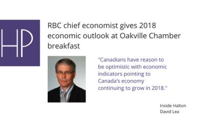 RBC Chief Economist Gives 2018 Economic Outlook at Oakville Chamber Breakfast