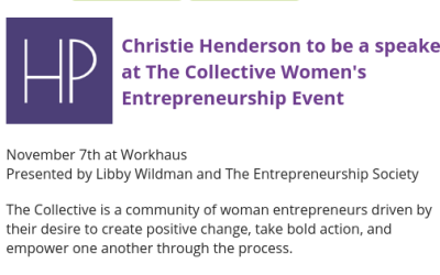 Christie Henderson to Speak at The Entrepreneurship Society